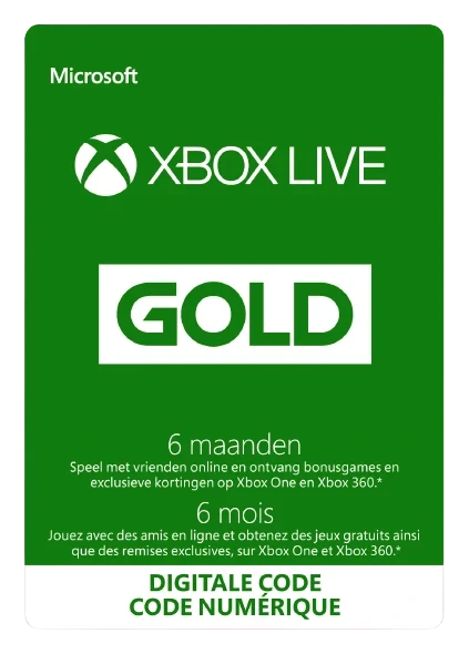Neem een ​​bad De neiging hebben wit Xbox Live Gold - 6 maanden | The Topup Store