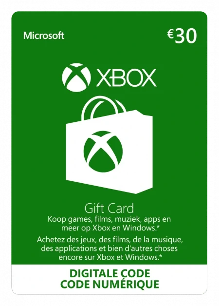 Xbox 30 gift store card